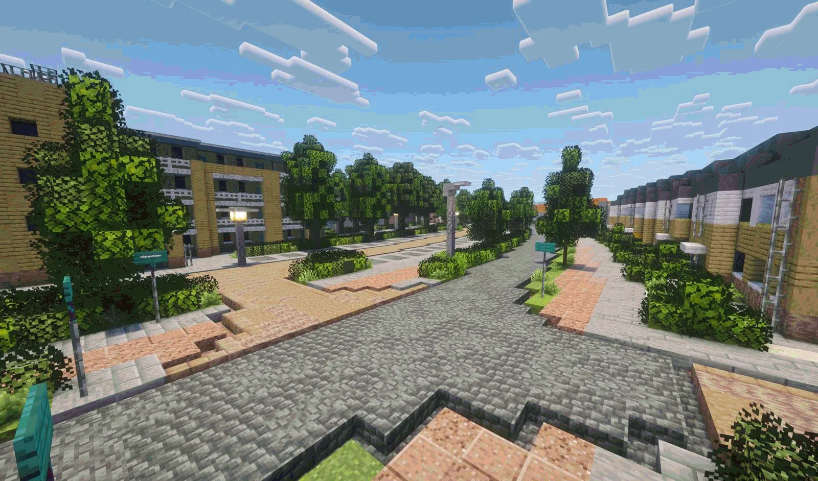 Woonwijk met bomen